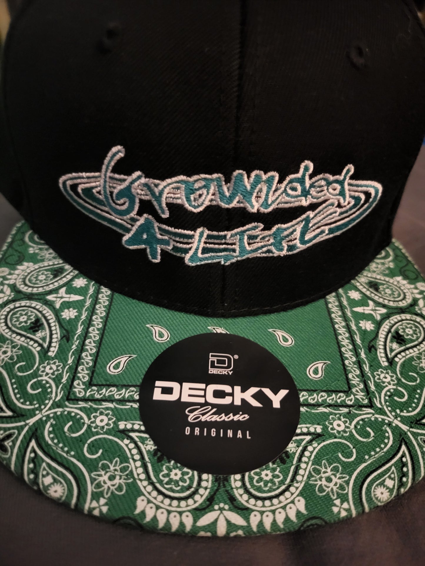 Grounded 4 Life Hat - Decky Bandanna Snapback Hats