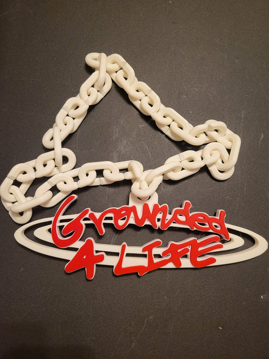 Grounded 4 Life 3d Printed Flava Flav Chain