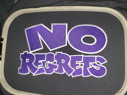 No Regrets Bubble Logo Hoodie