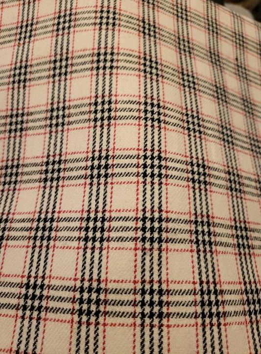 Flannel Jacket Version 14 "Tan, Black, Red Pattern"